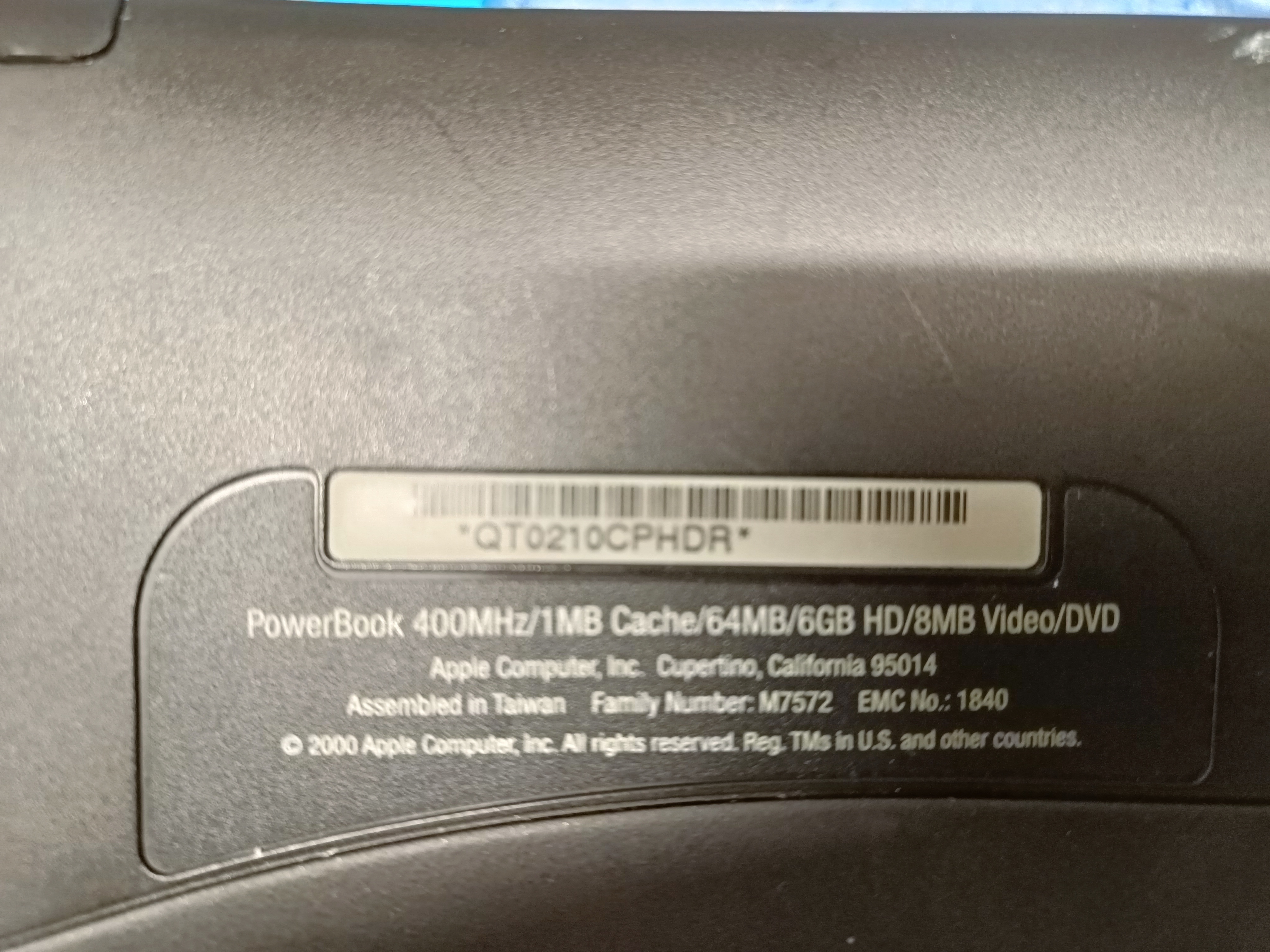 PowerBook G3 400MHz Pismo